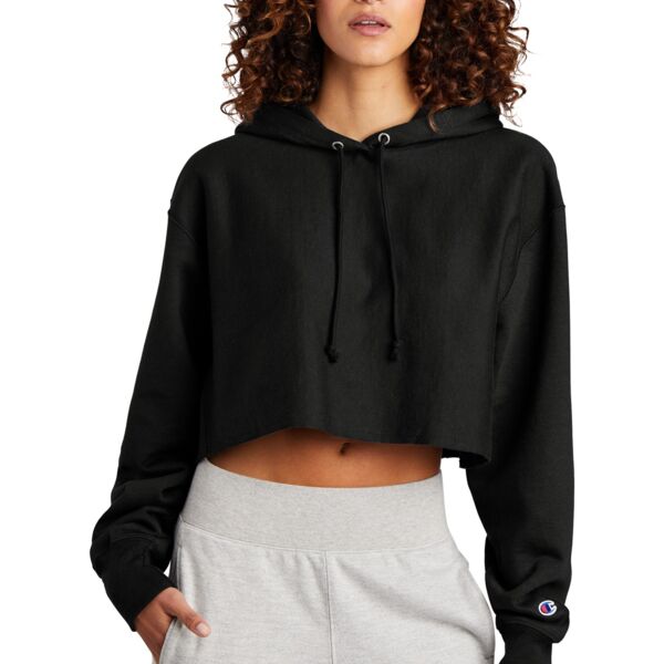 Women's Reverse Weave ® Cropped Cut Off Hooded Sweatshirt Thumbnail