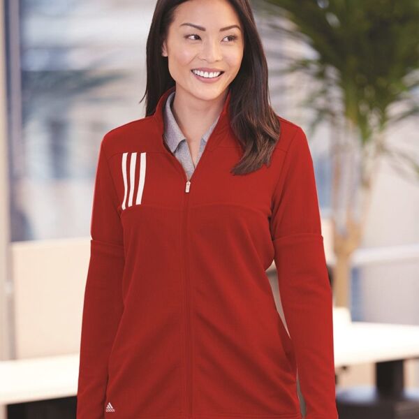 Women's 3-Stripe Double Knit Full-Zip Thumbnail